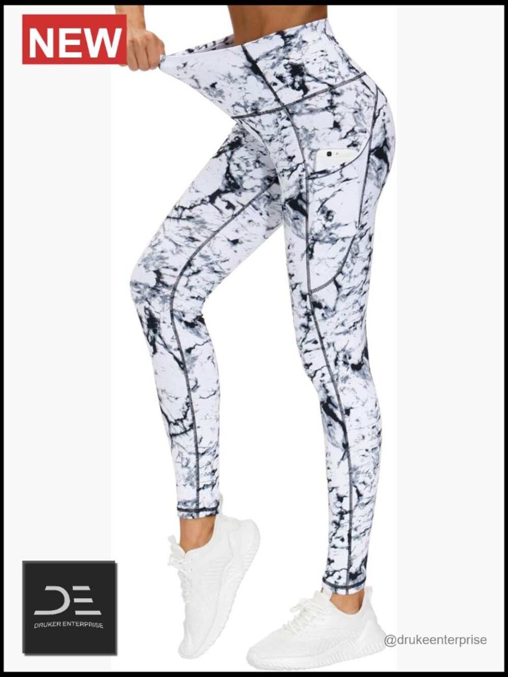 High Waist Yoga Pants with Pockets Tummy Control Leggings